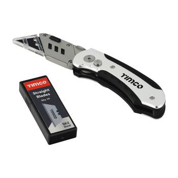 Timco 253017 Folding Tradesman Knife and 10 Blades Timco 253017 Folding Tradesman Knife and 10 Blades